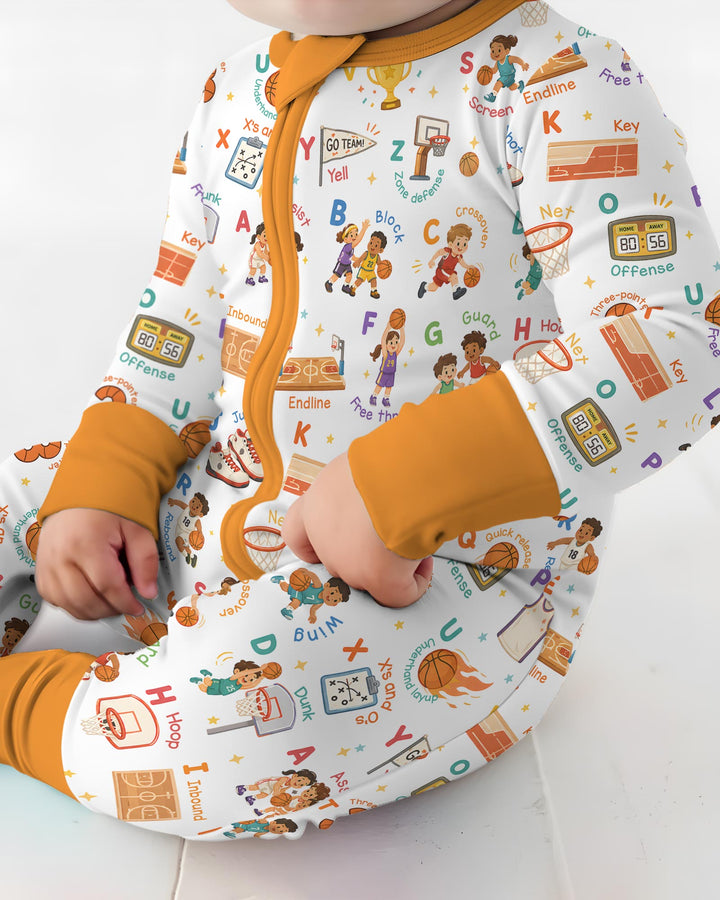 Basketball Alphabet Bamboo Convertible Zippy