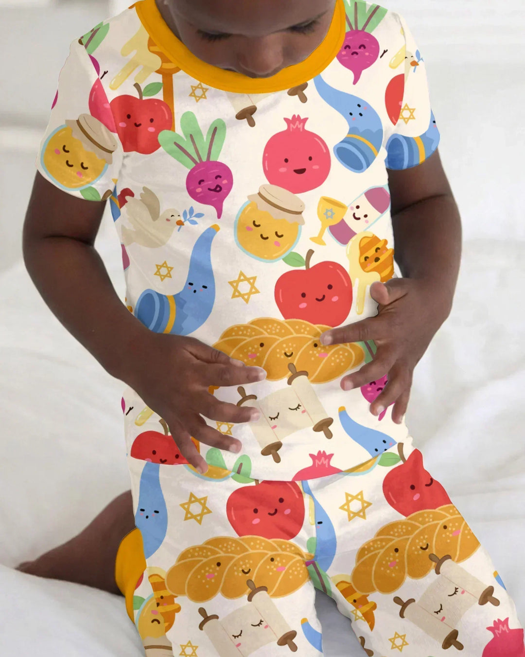 Zweiteiliges, kurzärmliges Pyjama-Set mit Marienkäfern