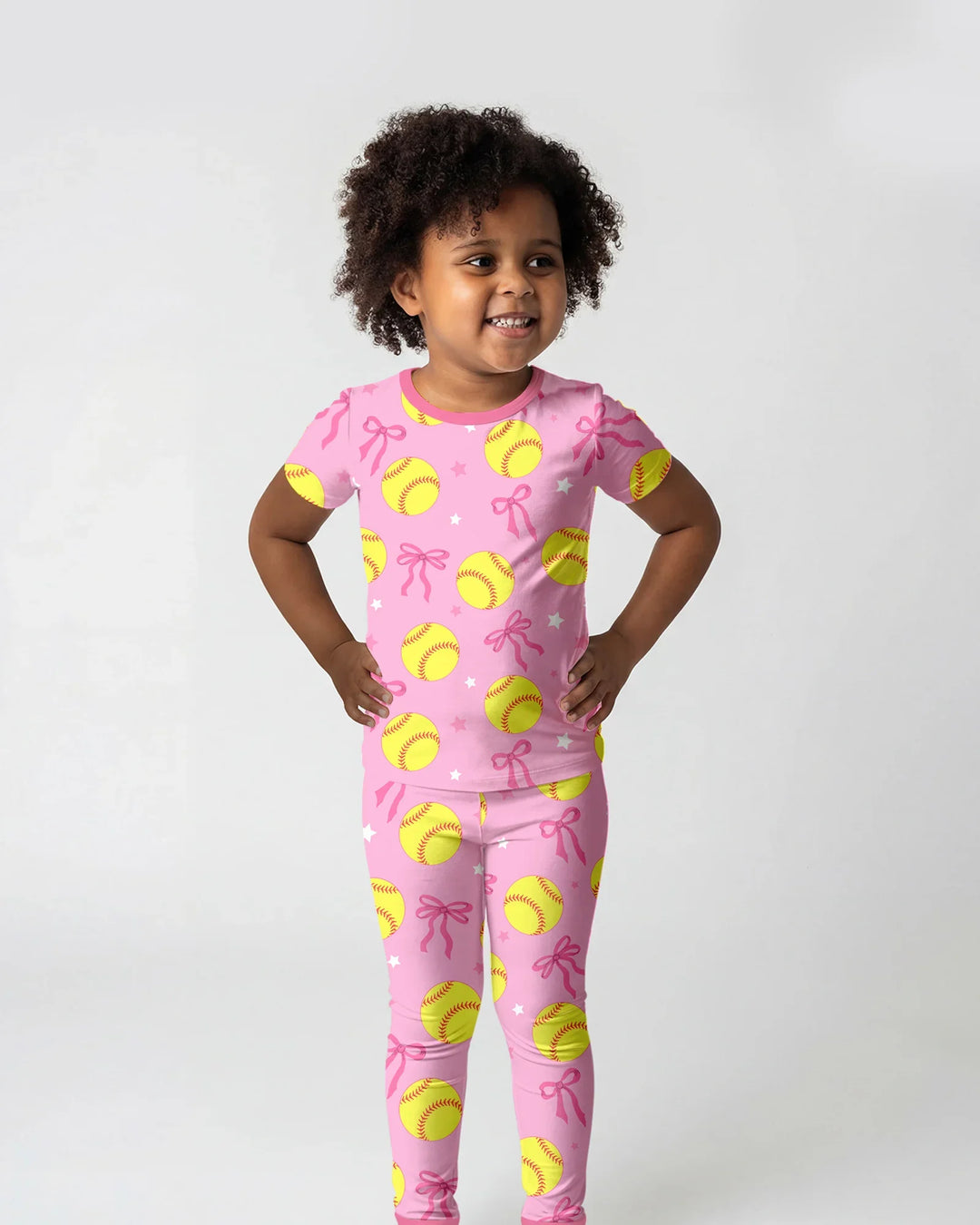 Zweiteiliges, kurzärmliges Pyjama-Set mit Marienkäfern
