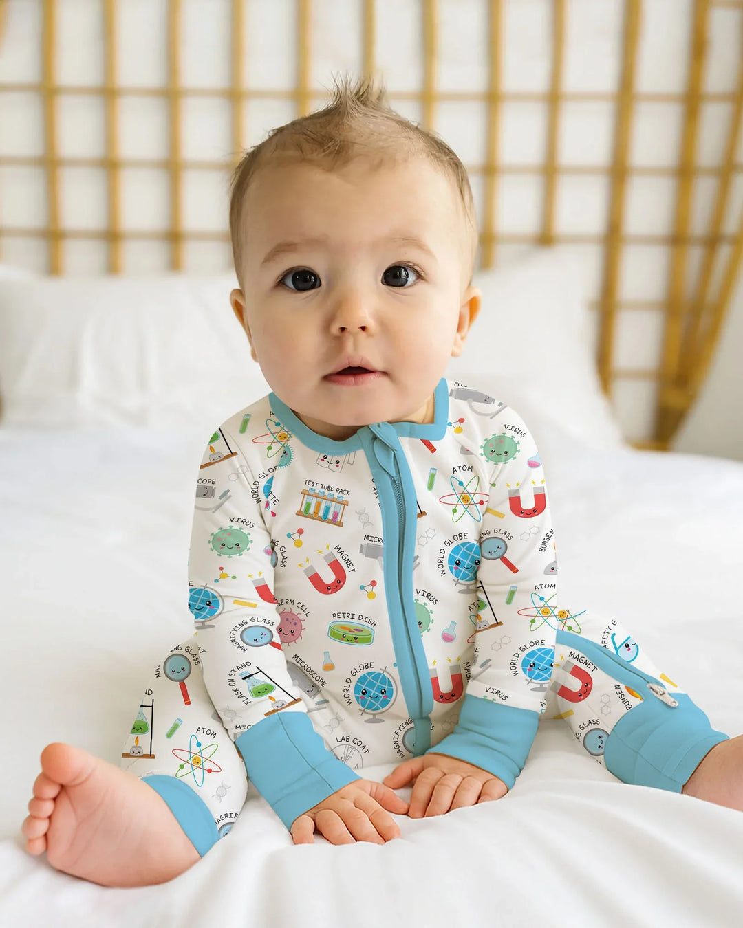 Gerippte Babykleidung mit individuellem Foto - Weich &amp; Skizzenhaft