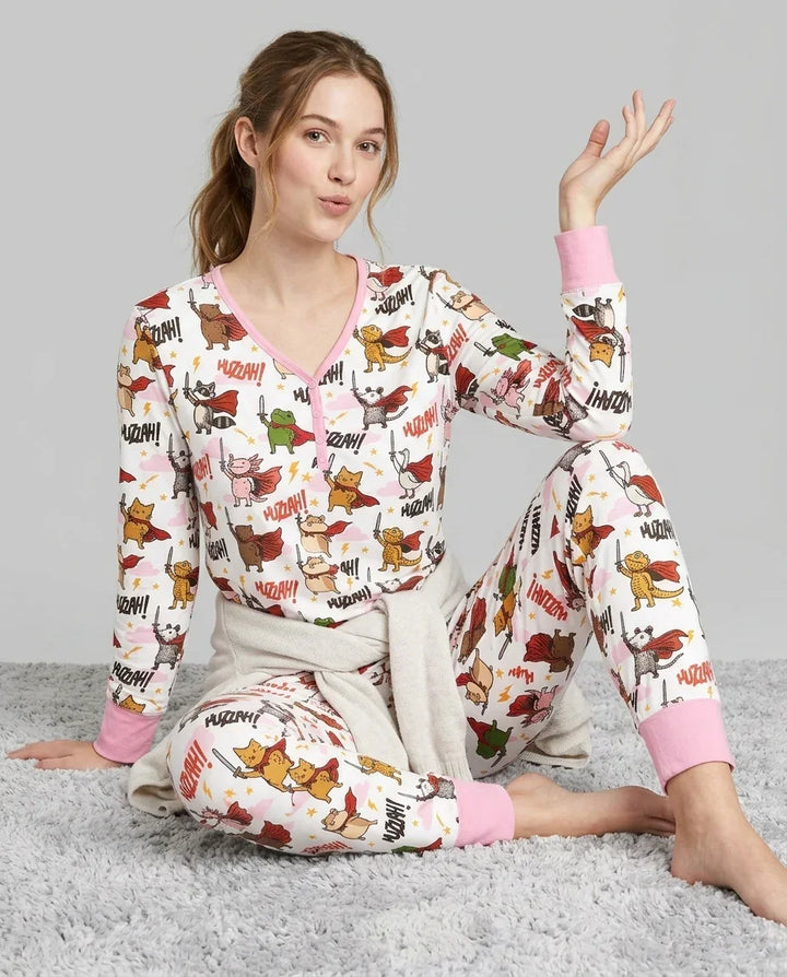 Vorlage Bambus Damen Pyjama Set