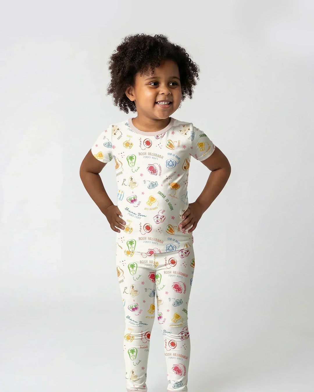 Zweiteiliges, kurzärmliges Pyjama-Set mit Marienkäfern