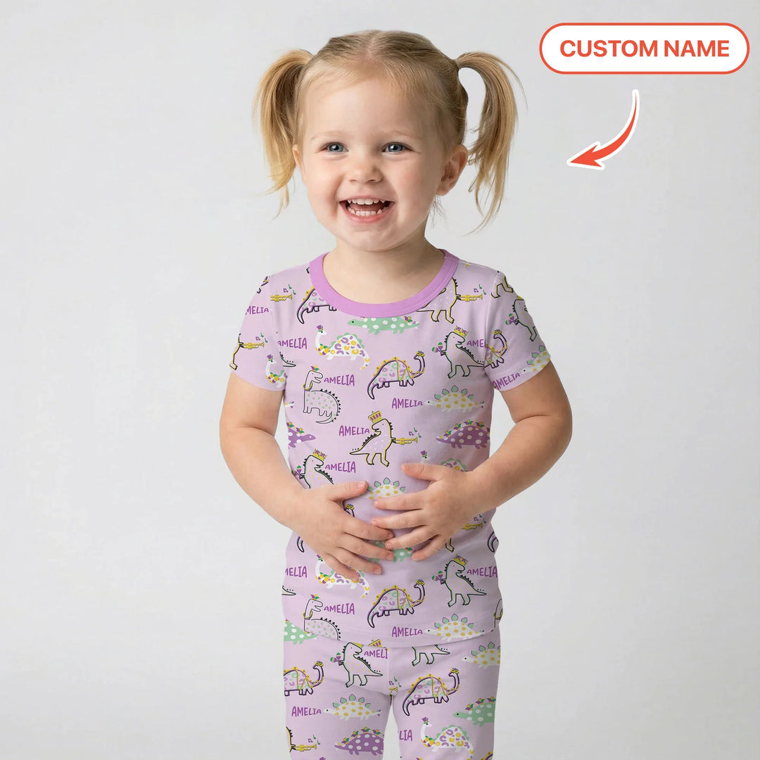 Zweiteiliges, kurzärmliges Pyjama-Set mit Marienkäfern