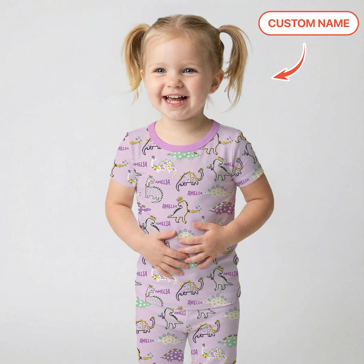 Zweiteiliges, kurzärmliges Pyjama-Set mit Marienkäfern