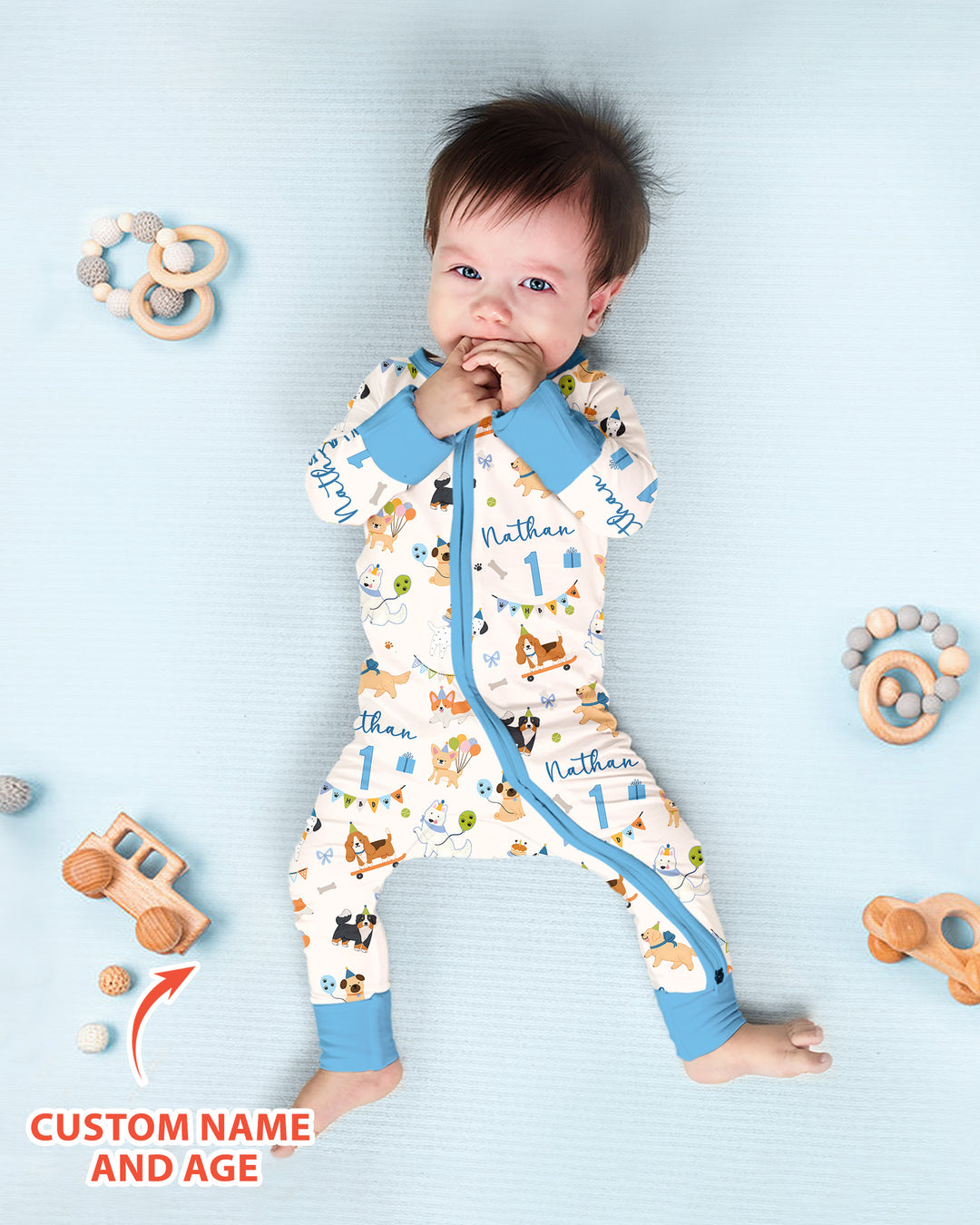 Gerippte Babykleidung mit individuellem Foto - Weich &amp; Skizzenhaft