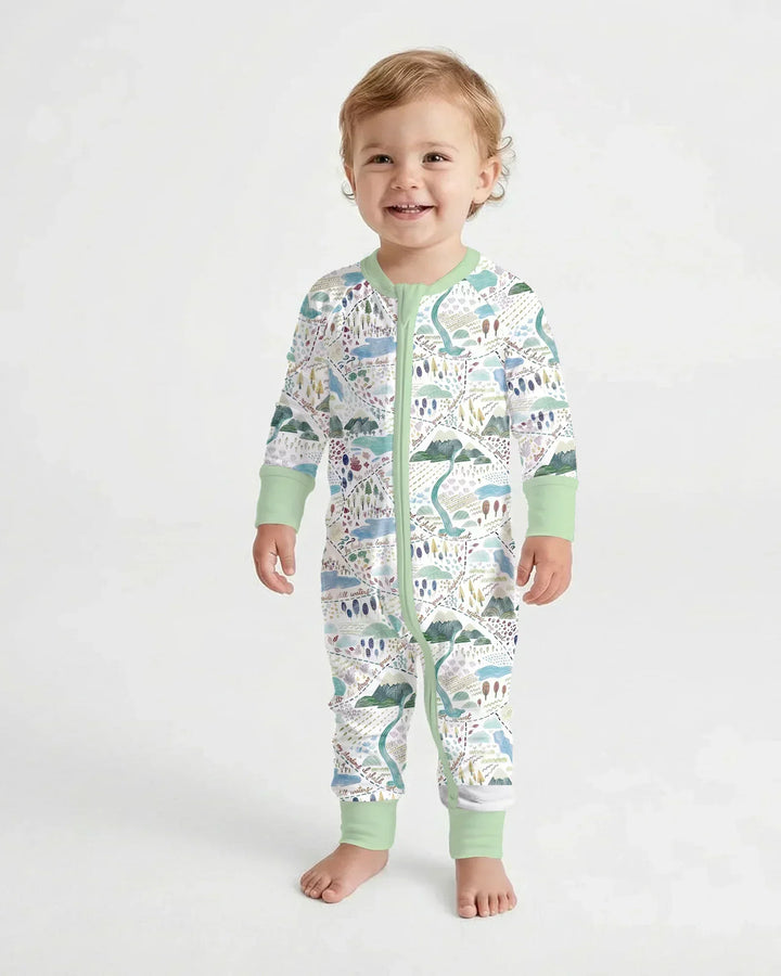 Whimsical Psalms 23 Map Bamboo Convertible Zippy
