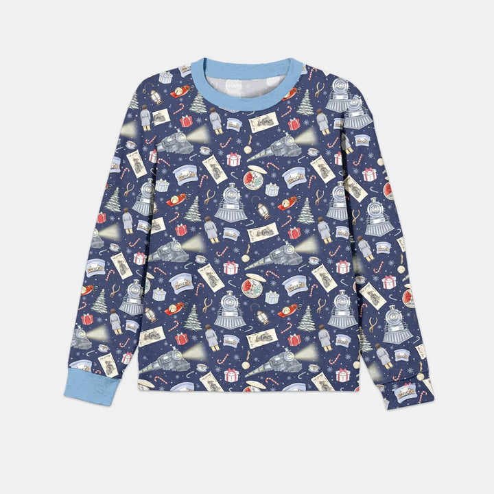 Christmas Train Bamboo Men's Pajama Set