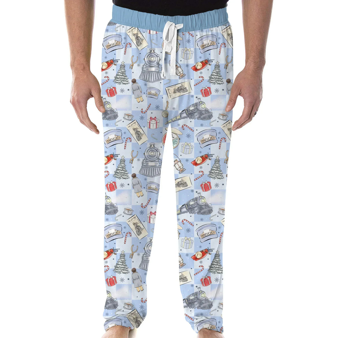 Christmas Train Bamboo Men's Pajama Set