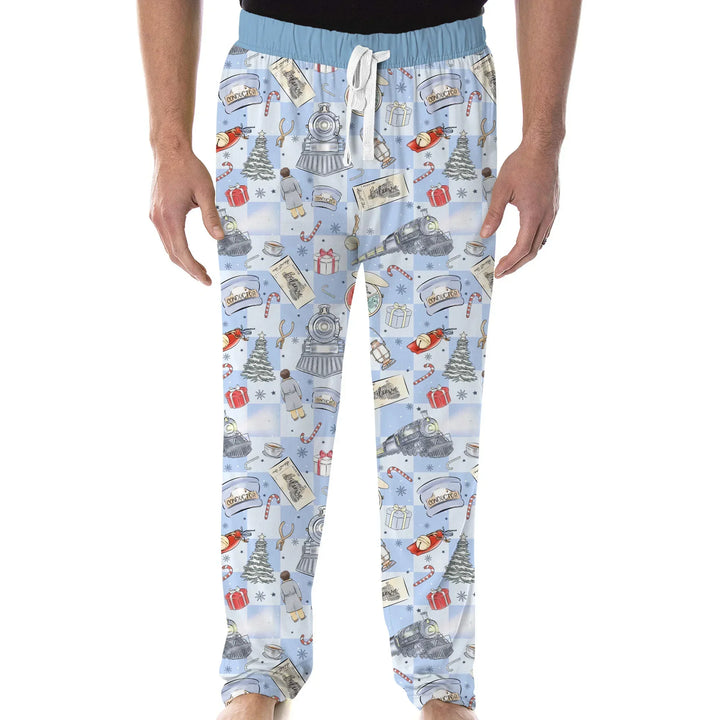 Christmas Train Bamboo Men's Pajama Set