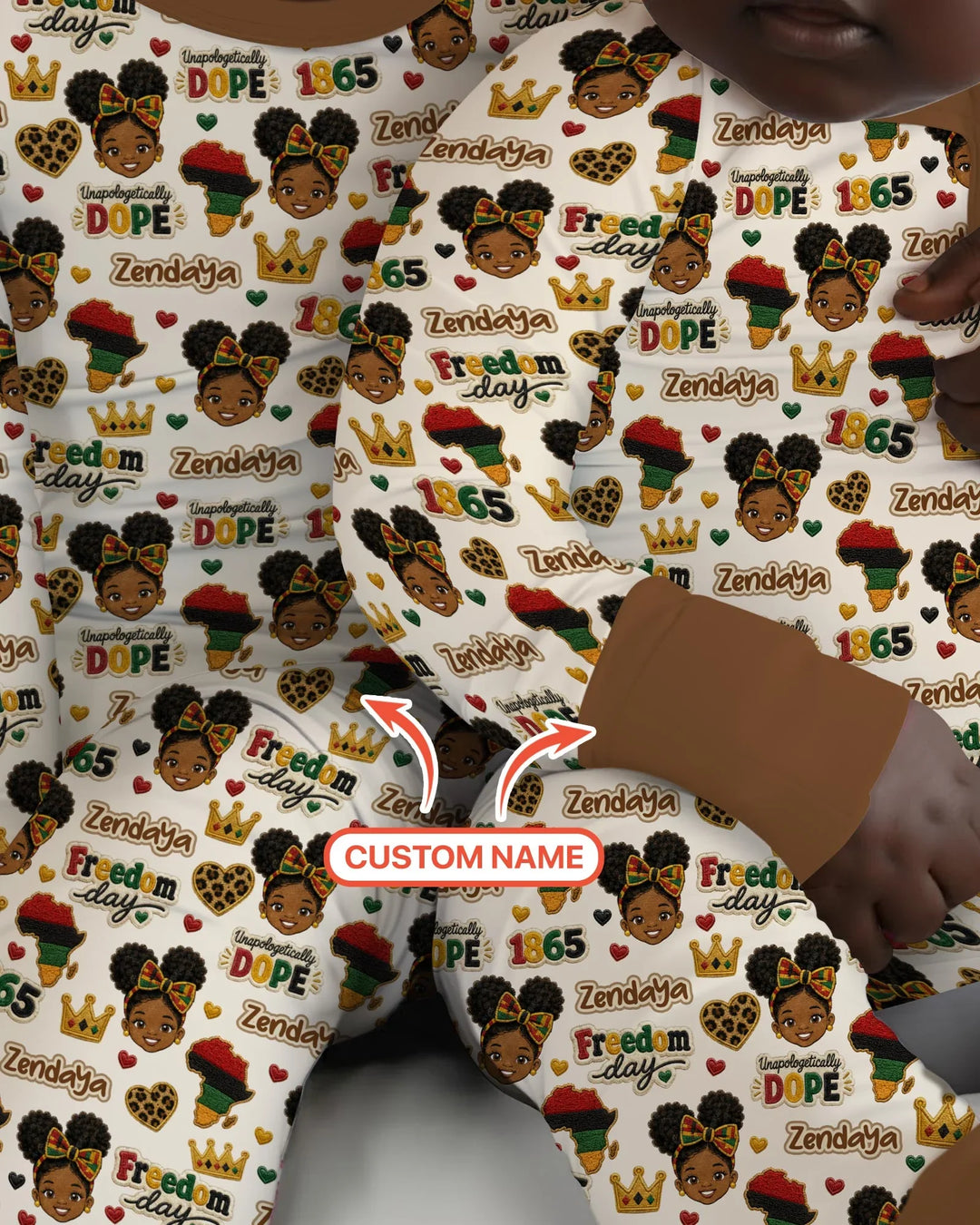 Custom Name Juneteenth Unapologetically Dope Bamboo Convertible Zippy