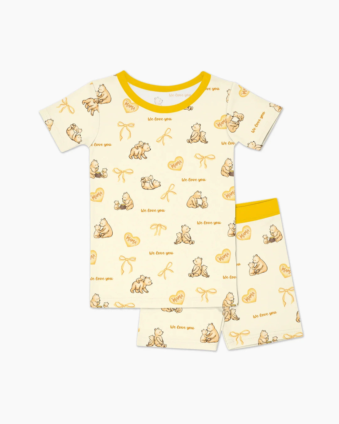 Template Zweiteiliges Pyjama-Set mit kurzen Ärmeln und Shorts