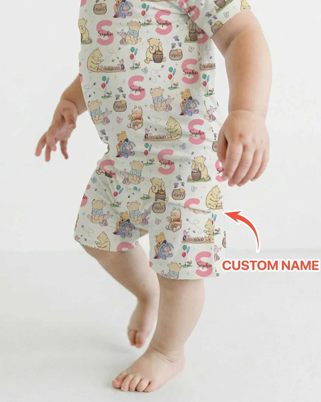 Zweiteiliges Pyjama-Set mit kurzen Ärmeln und Shorts im Sommer-Design