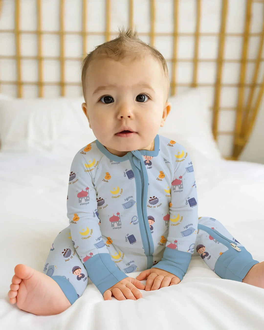 Gerippte Babykleidung mit individuellem Foto - Weich &amp; Skizzenhaft