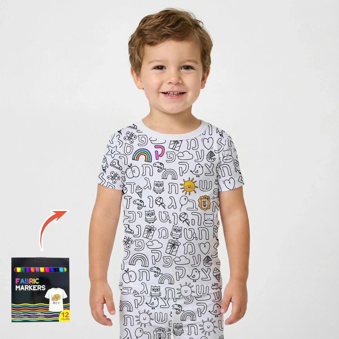 Zweiteiliges, kurzärmliges Pyjama-Set mit Marienkäfern