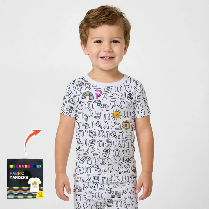 Zweiteiliges, kurzärmliges Pyjama-Set mit Marienkäfern