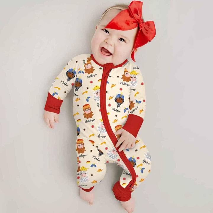 Gerippte Babykleidung mit individuellem Foto - Weich &amp; Skizzenhaft