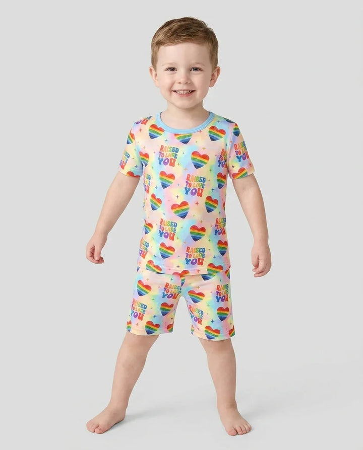 Schlafanzug-Set zweiteilig, kurze Ärmel, kurze Hose, Bambus