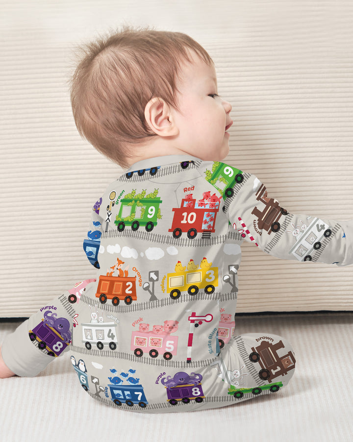 Gerippte Babykleidung mit individuellem Foto - Weich &amp; Skizzenhaft