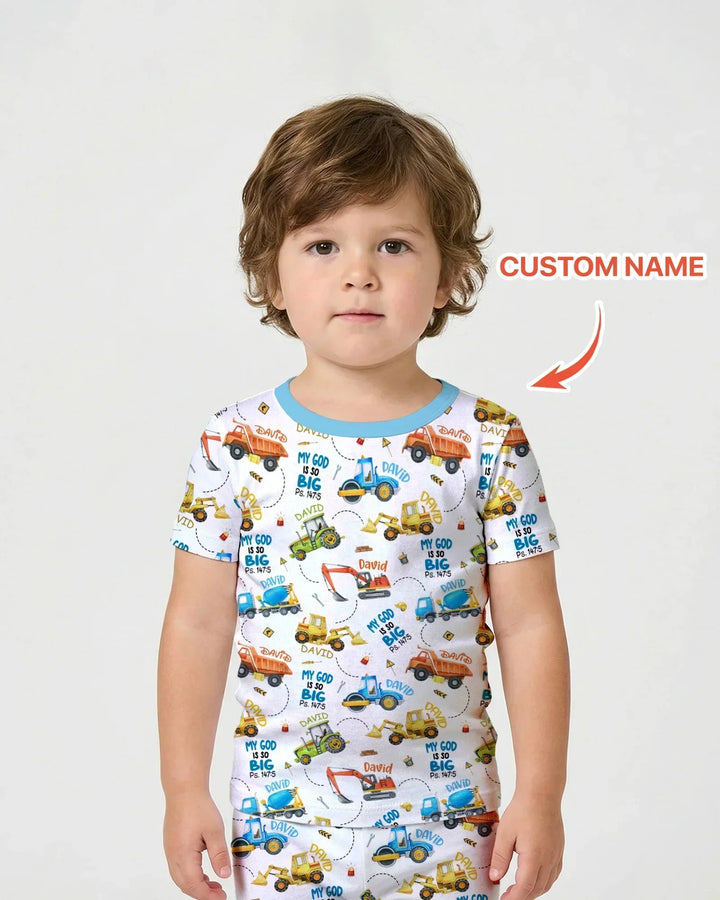 Zweiteiliges, kurzärmliges Pyjama-Set mit Marienkäfern