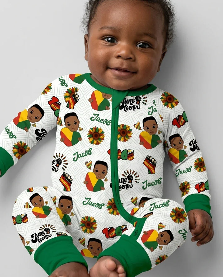 Gerippte Babykleidung mit individuellem Foto - Weich &amp; Skizzenhaft