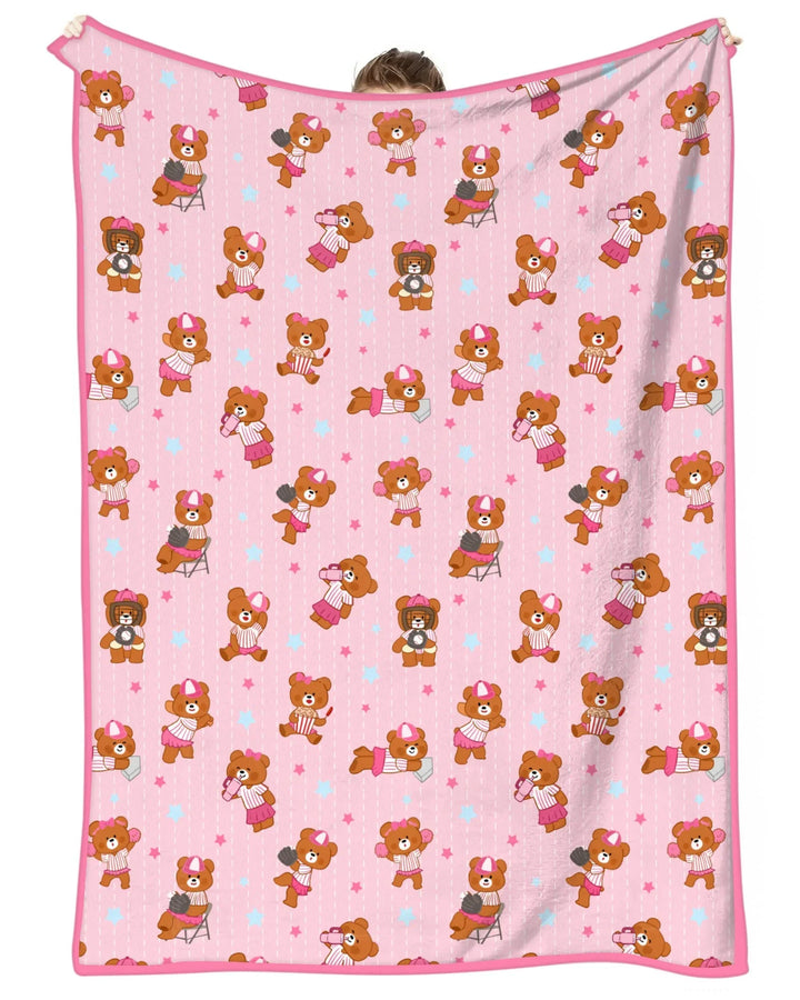 Born To Play Baseball Bamboo Blanket