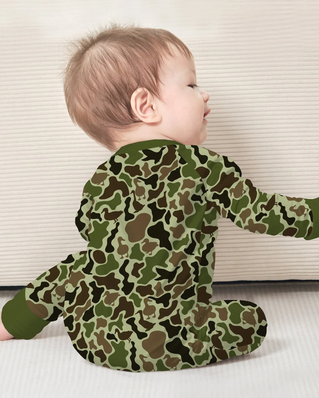 Gerippte Babykleidung mit individuellem Foto - Weich &amp; Skizzenhaft