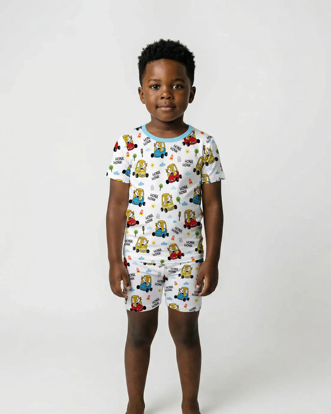Honk Honk Silly Goose Bamboo Two Piece Short Sleeve Shorts Pajama Set
