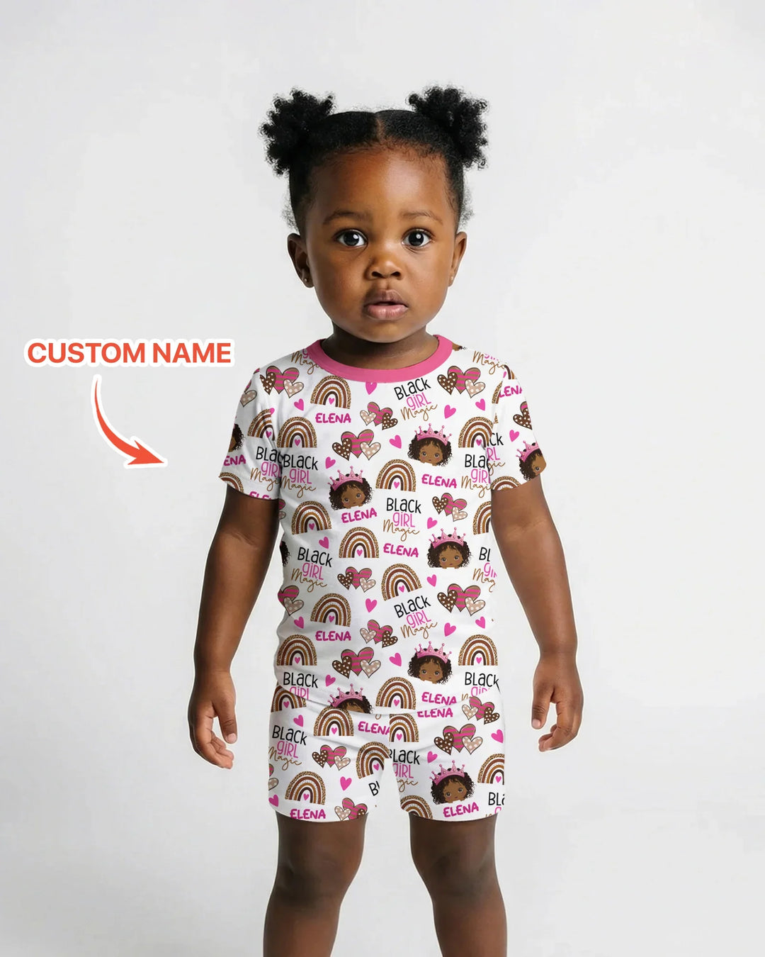 Zweiteiliges Pyjama-Set mit kurzen Ärmeln und Shorts im Sommer-Design