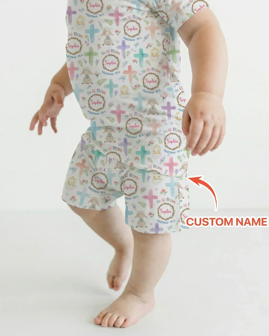 Zweiteiliges Pyjama-Set mit kurzen Ärmeln und Shorts im Sommer-Design