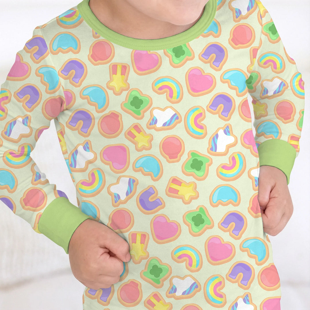 Lucky Marshmallow Cookies Bamboo Two Piece Long Sleeve Pajama Set