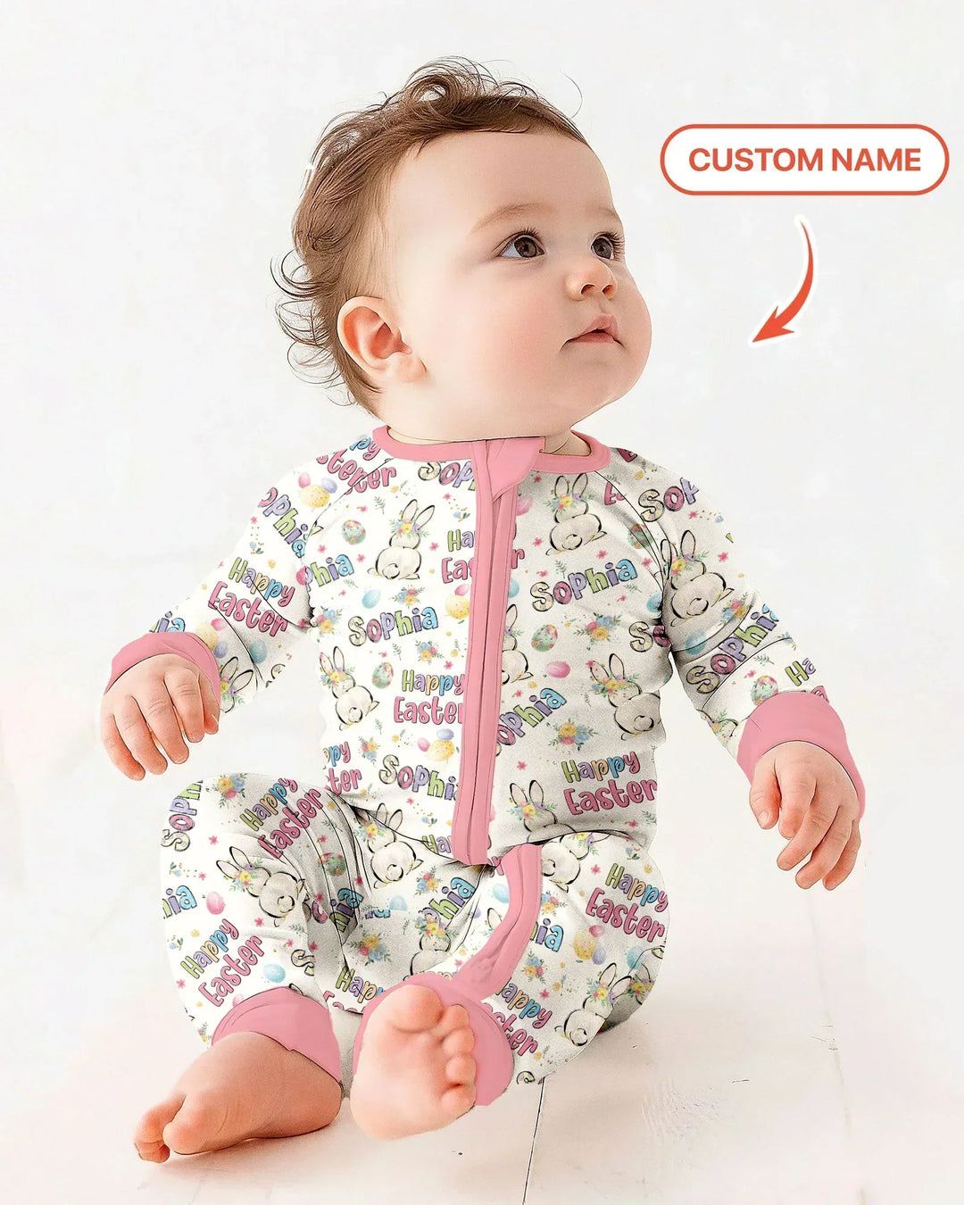 Gerippte Babykleidung mit individuellem Foto - Weich &amp; Skizzenhaft