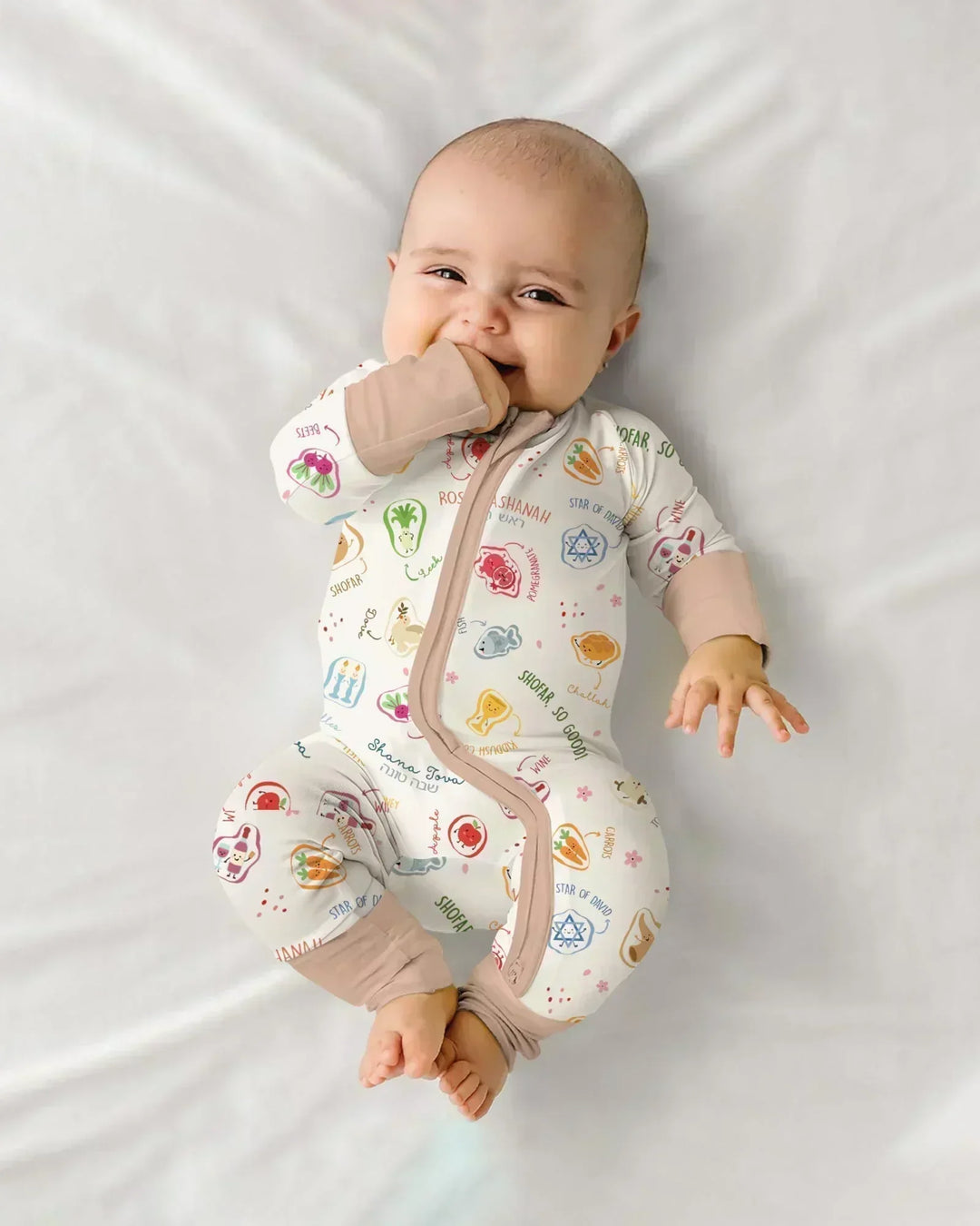 Gerippte Babykleidung mit individuellem Foto - Weich &amp; Skizzenhaft
