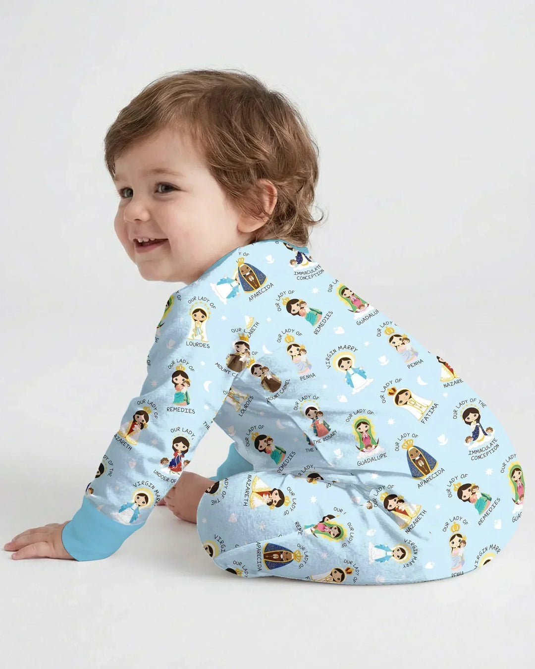 Gerippte Babykleidung mit individuellem Foto - Weich &amp; Skizzenhaft