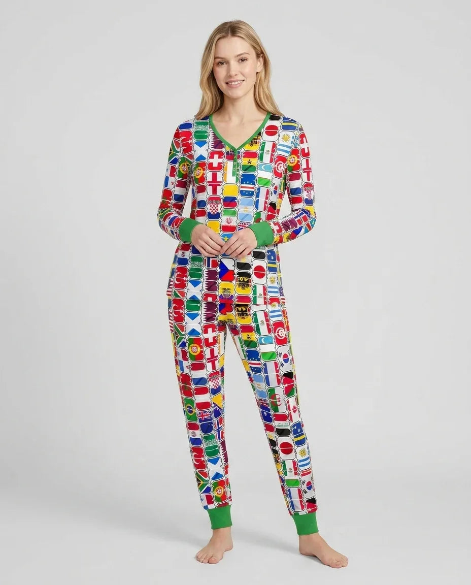 Vorlage Bambus Damen Pyjama Set