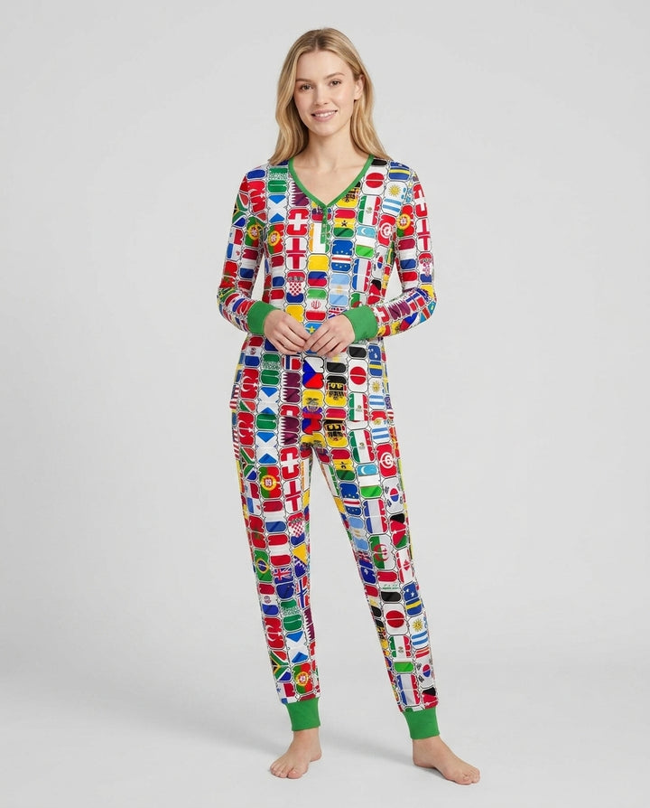 Vorlage Bambus Damen Pyjama Set