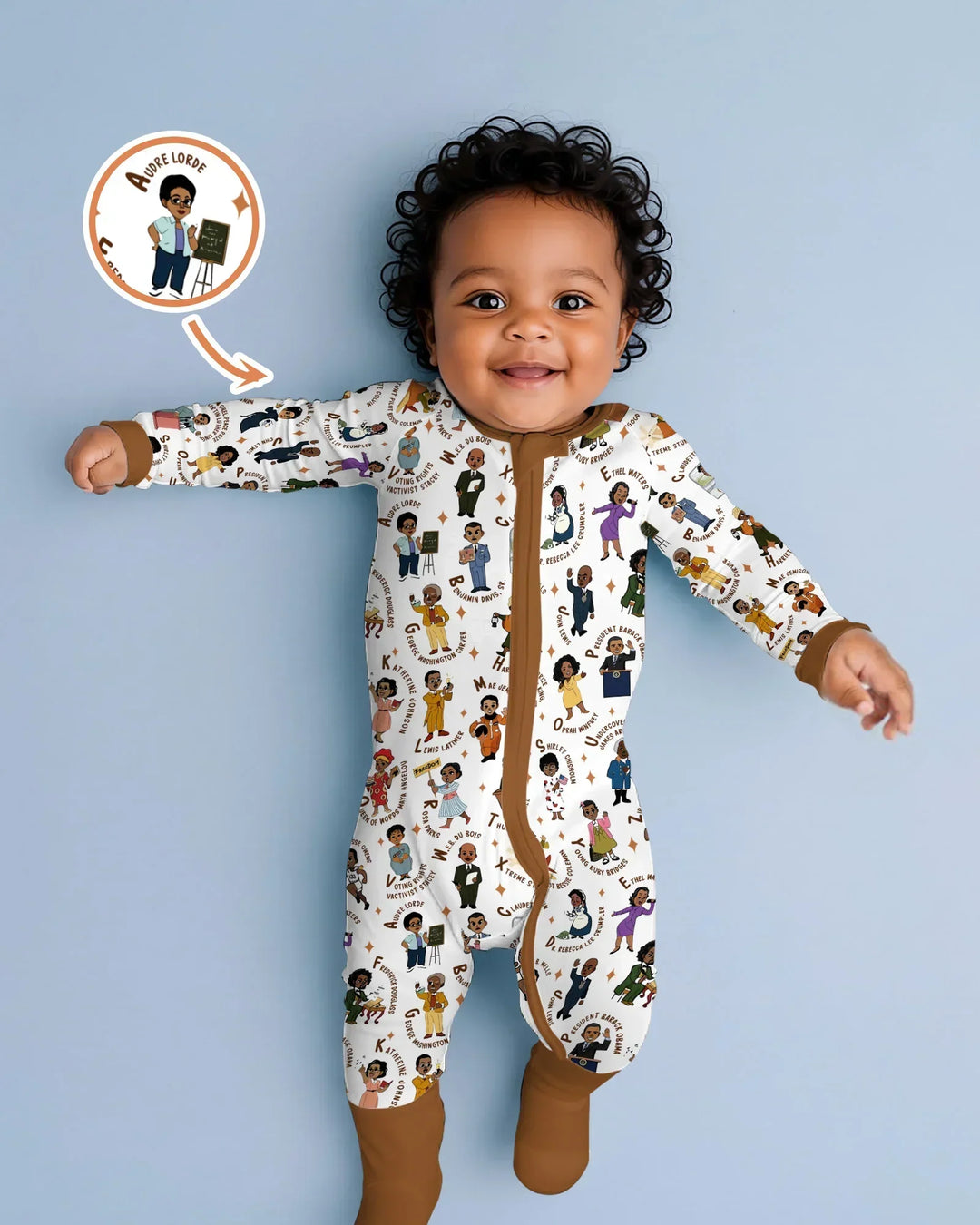 Gerippte Babykleidung mit individuellem Foto - Weich &amp; Skizzenhaft