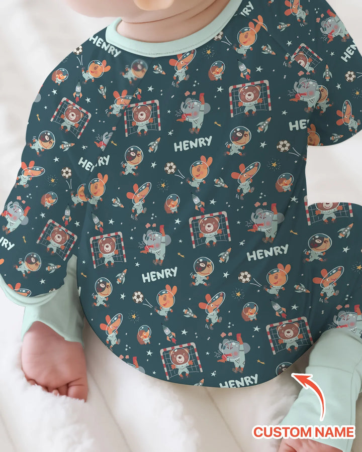 Gerippte Babykleidung mit individuellem Foto - Weich &amp; Skizzenhaft