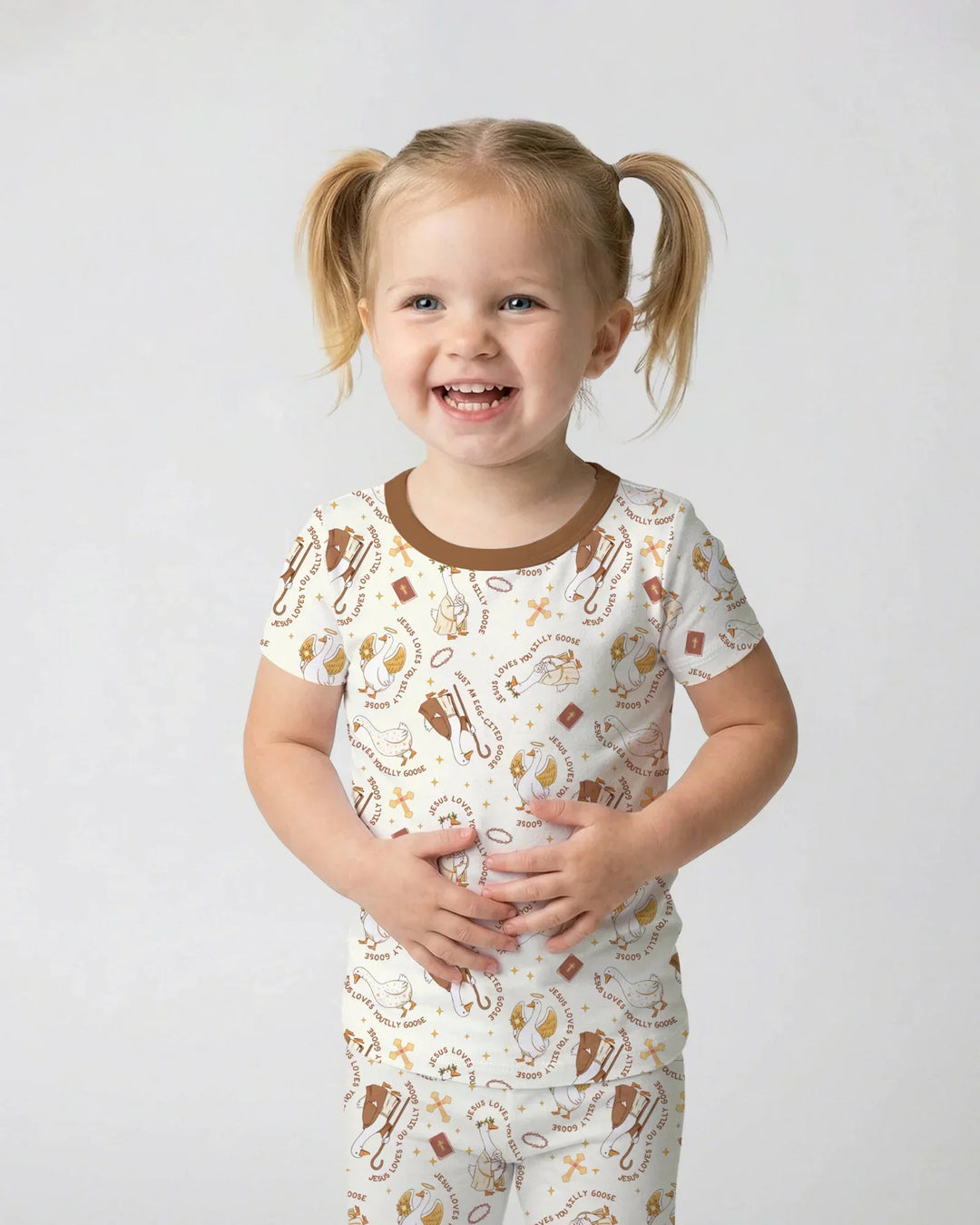 Zweiteiliges, kurzärmliges Pyjama-Set mit Marienkäfern