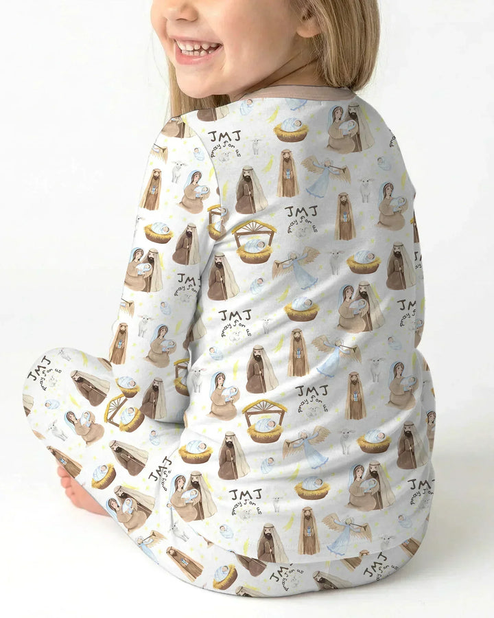 Holy Family Bamboo Two Piece Long Sleeve Pajama Set