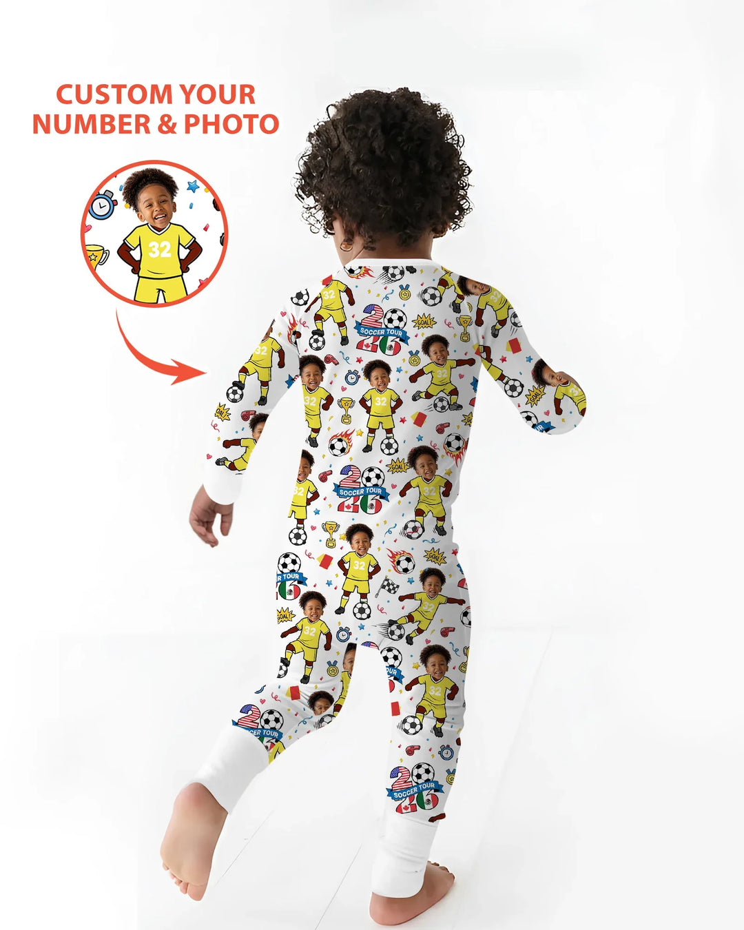 Gerippte Babykleidung mit individuellem Foto - Weich &amp; Skizzenhaft