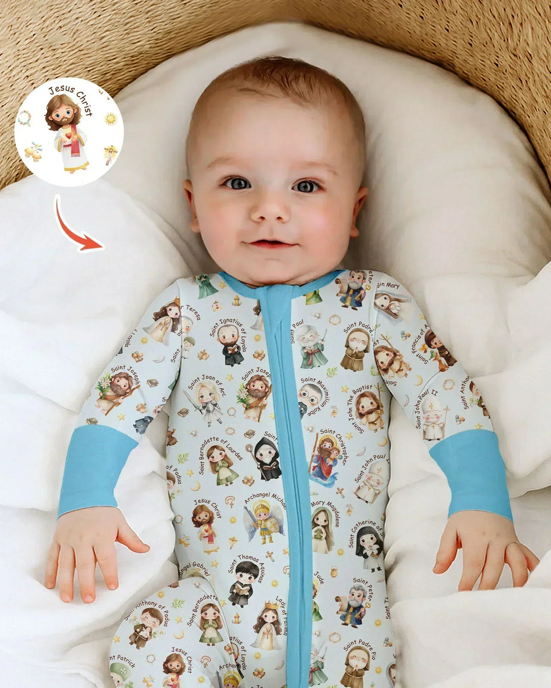 Gerippte Babykleidung mit individuellem Foto - Weich &amp; Skizzenhaft