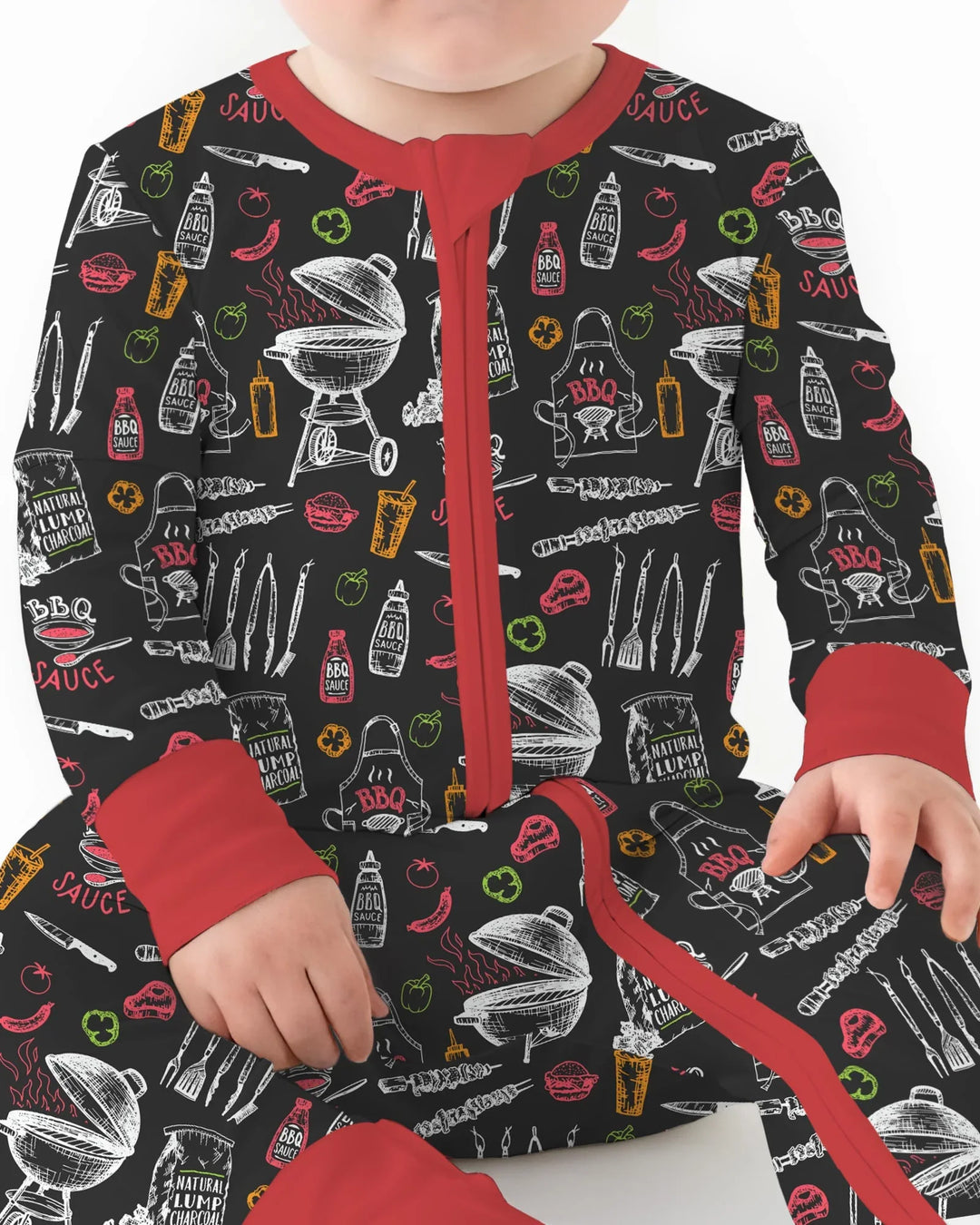 Backyard BBQ Party Family Matching Bamboo Convertible Zippy