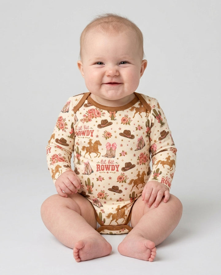 Gerippte Babykleidung mit individuellem Foto - Weich &amp; Skizzenhaft