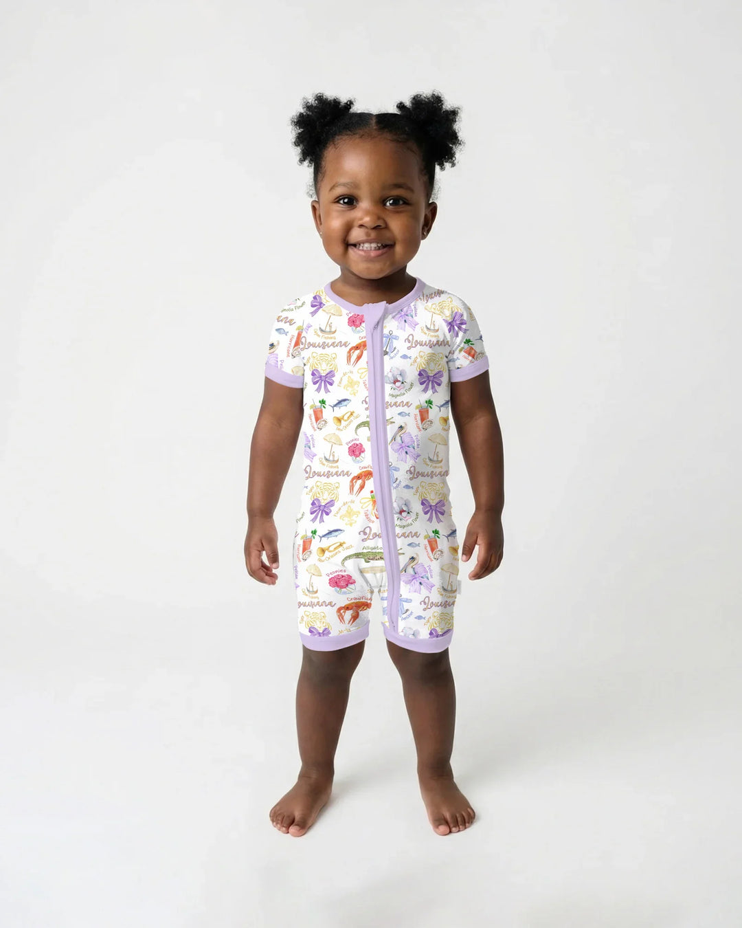 Louisiana Preppy Summer Bamboo Shorty Zippy