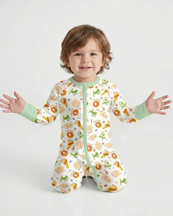 Happy Passover Family Matching Bamboo Convertible Zippy