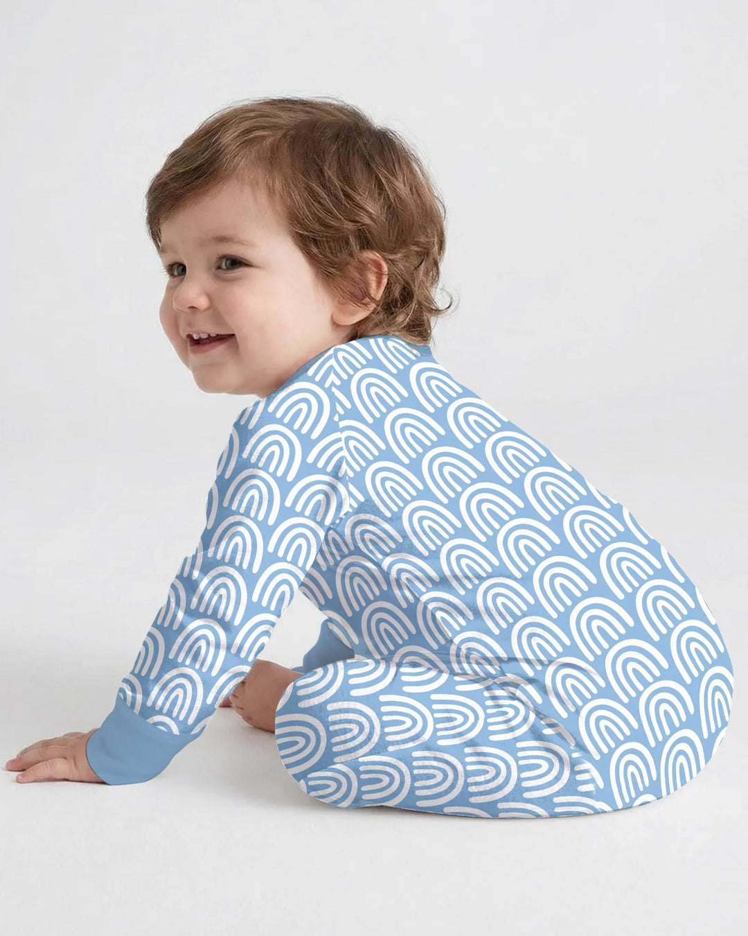 Gerippte Babykleidung mit individuellem Foto - Weich &amp; Skizzenhaft