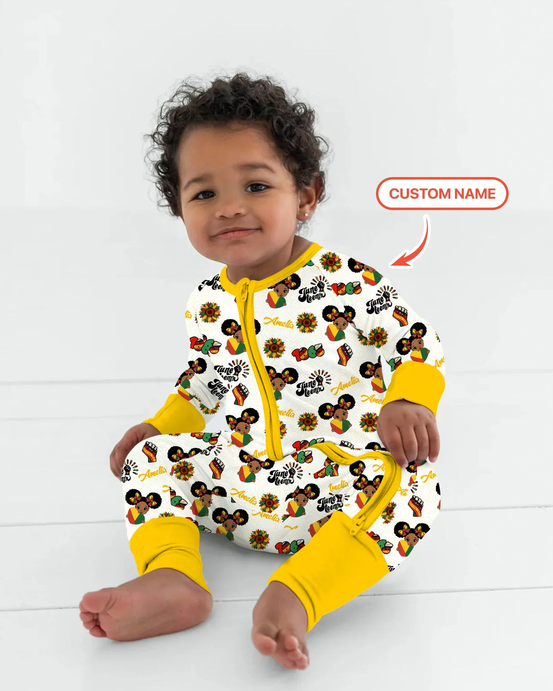 Gerippte Babykleidung mit individuellem Foto - Weich &amp; Skizzenhaft