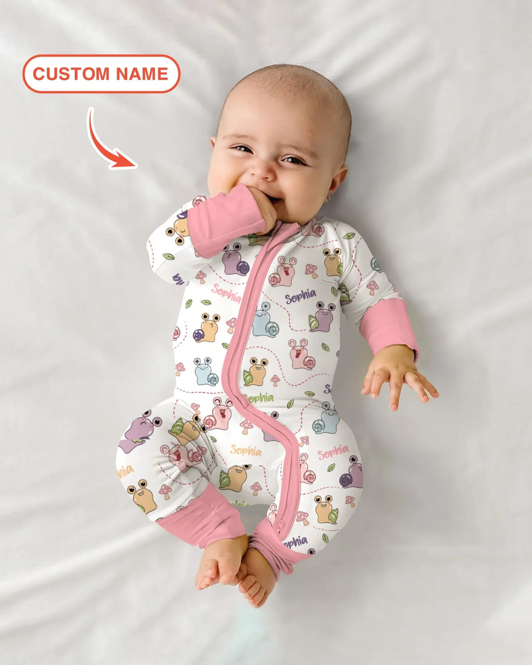 Gerippte Babykleidung mit individuellem Foto - Weich &amp; Skizzenhaft