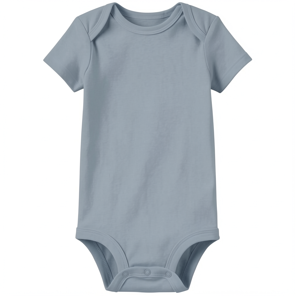 Gerippte Babykleidung mit individuellem Foto - Weich &amp; Skizzenhaft