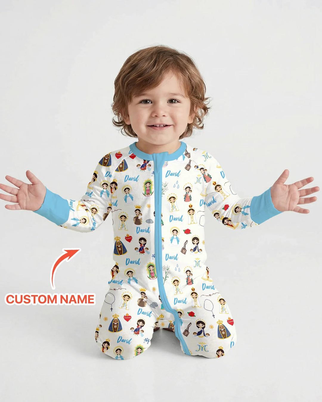Gerippte Babykleidung mit individuellem Foto - Weich &amp; Skizzenhaft